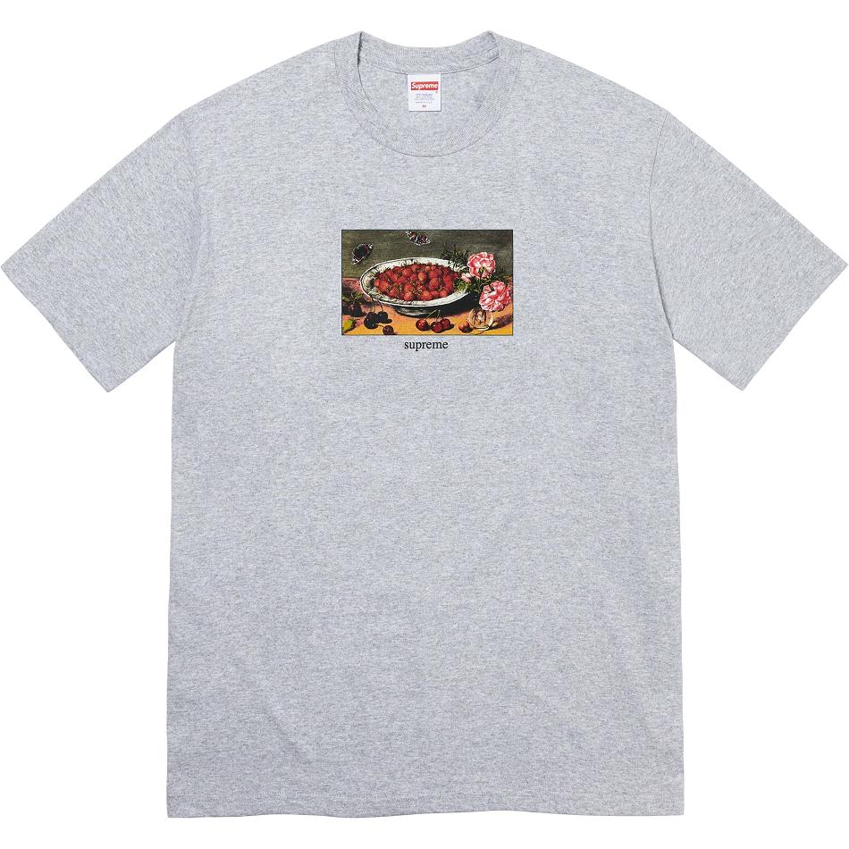 Camiseta Supreme Strawberries Tee Gris | Supreme 382YU